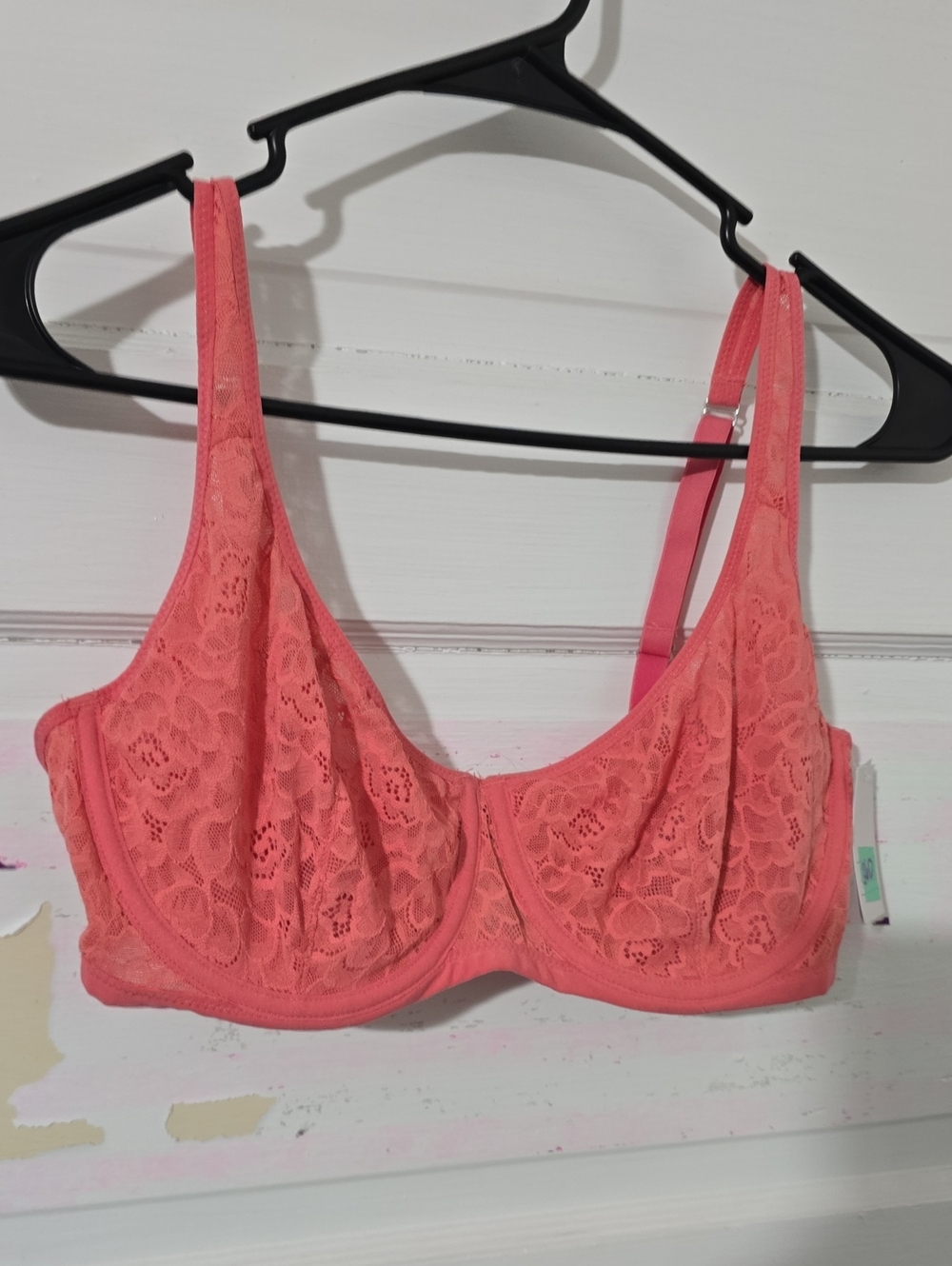 Auden Coral Lace Underwire Bra